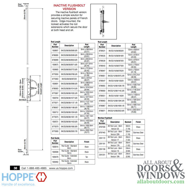 Inactive Rod Version, Gear, 45mm BS,  Right Hand - Inactive Rod Version, Gear, 45mm BS,  Right Hand