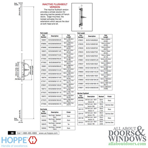 Inactive Rod Version, Gear, 45mm BS,  Right Hand - Inactive Rod Version, Gear, 45mm BS,  Right Hand
