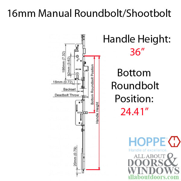 16mm Manual Gear, 35/92, Shootbolt-Roundbolt @ 24.41