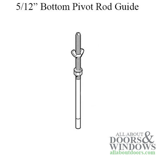 Leigh Bottom Pivot Rod, 1/4 Diameter,  Adjustable threaded