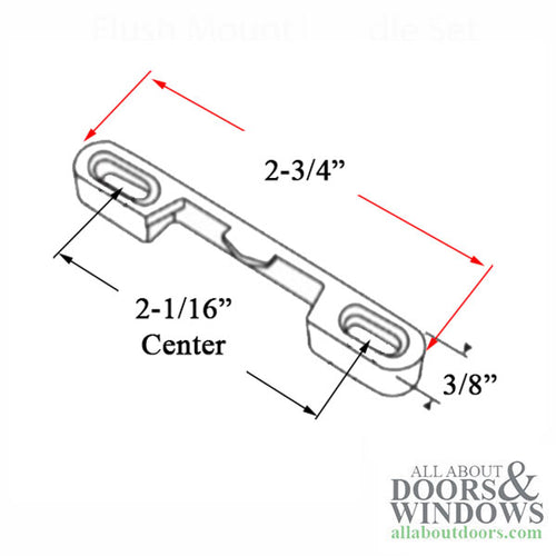 Recessed Keeper, Single & Double Hung Sash Lock - Recessed Keeper, Single & Double Hung Sash Lock