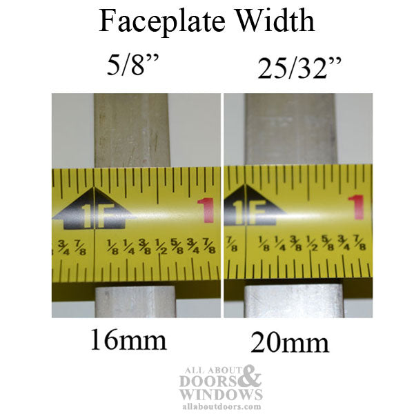 Hoppe 20mm Manual Gear, 45/92, Tongue at 29.65 in., 1 in. D/B - Hoppe 20mm Manual Gear, 45/92, Tongue at 29.65 in., 1 in. D/B