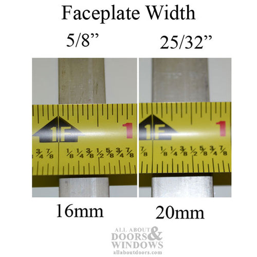 Hoppe 20mm Manual Gear, 45/92, Tongue at 29.65 in., 1 in. D/B - Hoppe 20mm Manual Gear, 45/92, Tongue at 29.65 in., 1 in. D/B