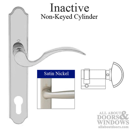 Munchen Inactive M112PL/ 374N Door Trim - Satin Nickel