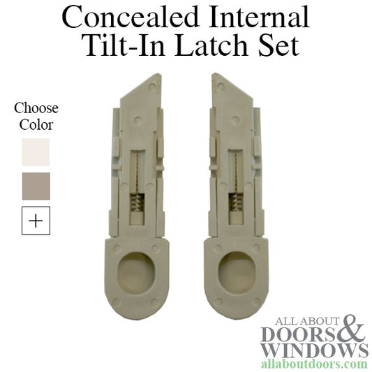 Silverline 4000 Series Concealed Internal Tilt-In latch Set for Top Sash, Pair