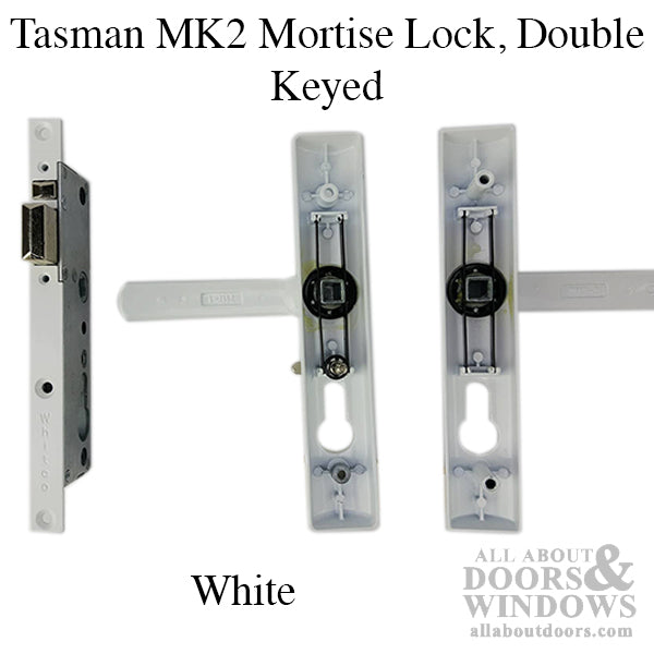 Tasman MK2 Mortise Lock,  Double Keyed - Black - Tasman MK2 Mortise Lock,  Double Keyed - Black