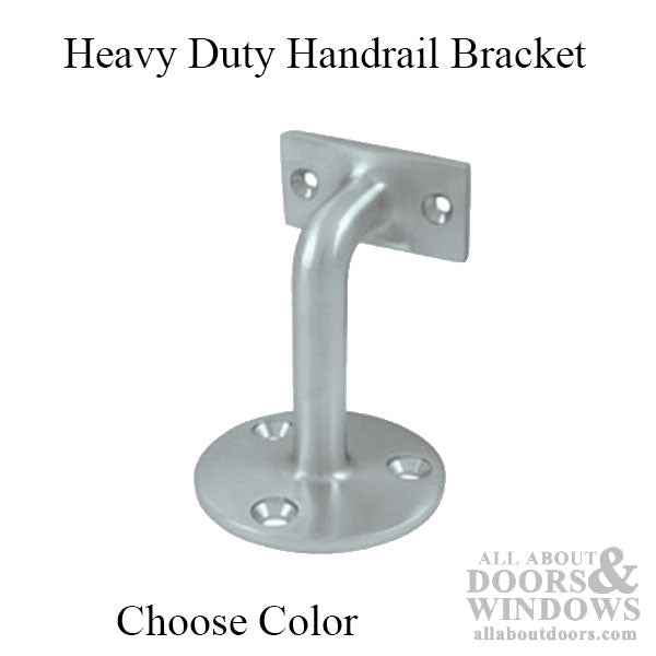 Heavy Duty Hand Rail Bracket, Solid Brass - Choose Color - Heavy Duty Hand Rail Bracket, Solid Brass - Choose Color