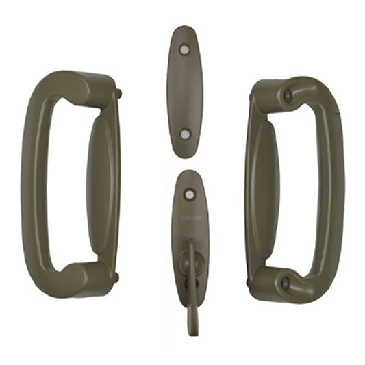 Andersen 2 Panel Gliding Door Tribeca Interior/Exterior Hardware Set - Stone