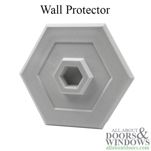 Wall Protector - 5 Inch Hexagonal - White