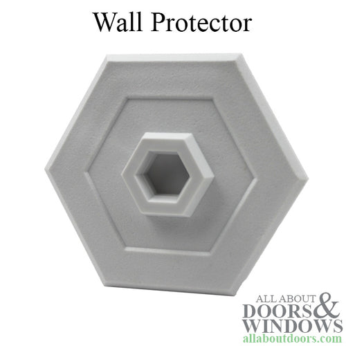 Wall Protector - 5 Inch Hexagonal - White - Wall Protector - 5 Inch Hexagonal - White