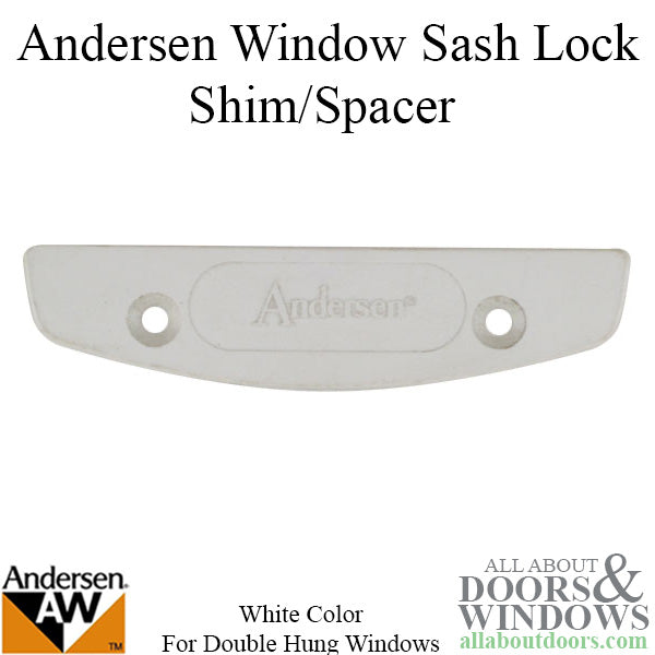 Andersen Shim Spacer For Andersen Double Hung Windows Sash Lock White - Andersen Shim Spacer For Andersen Double Hung Windows Sash Lock White