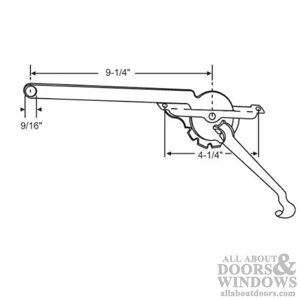 Fenestra Lever Arm Casement Window Operator 9-1/4