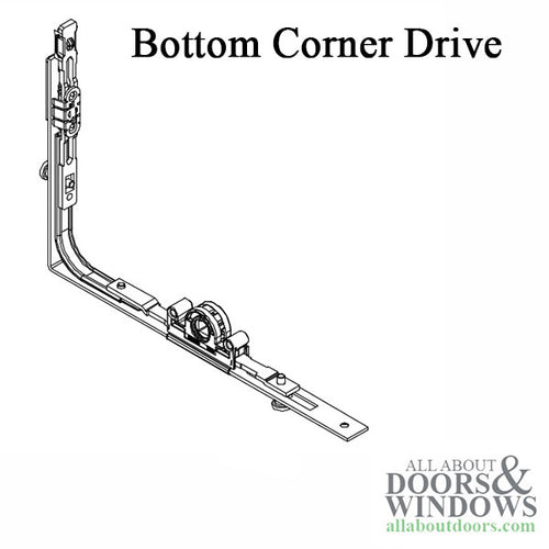 French Casement bottom corner drive with gear box - French Casement bottom corner drive with gear box