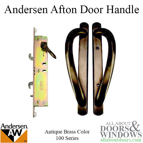 Andersen 100 Series Afton Glass door handle - Antique Brass - Andersen 100 Series Afton Glass door handle - Antique Brass