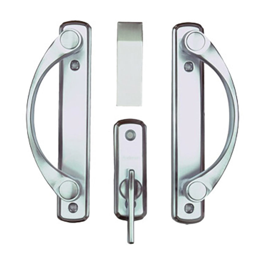 Andersen Newbury 2 Panel Gliding Door Hardware Set Brushed Chrome - Andersen Newbury 2 Panel Gliding Door Hardware Set Brushed Chrome