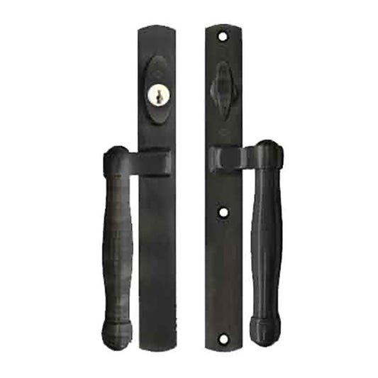 Hoppe HLS 9000 Sliding Door Handle Set M574/2165N Active Keyed Matte Black