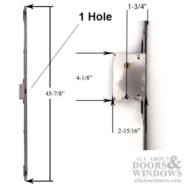 Center Lock Assembly for 3 point Sliding door  lock XM-50 - Center Lock Assembly for 3 point Sliding door  lock XM-50