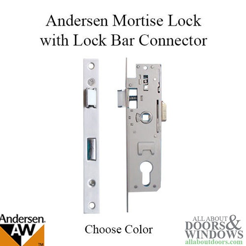 Storm Door Mortise Lock with Lock Bar Connector - Storm Door Mortise Lock with Lock Bar Connector