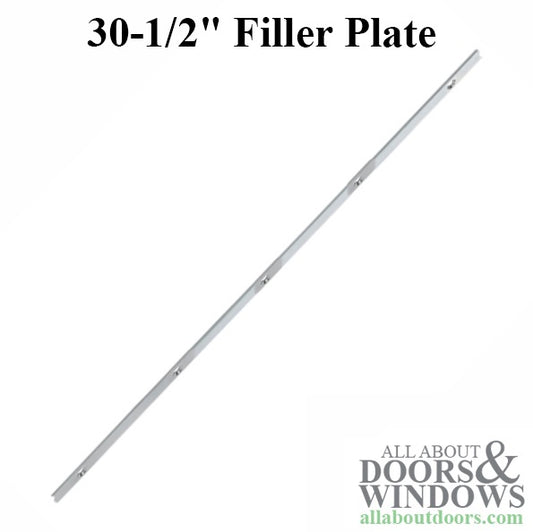 16mm Filler Plate, MP Lock Blank Face, - Stainless Steel, 30-1/2"