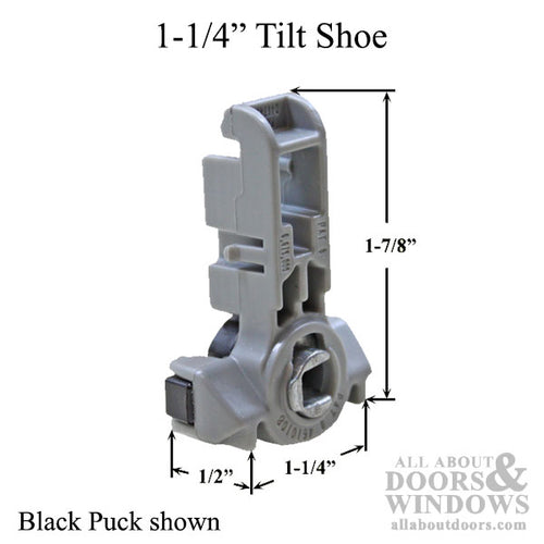 Tilt shoe, 1-1/4 - Red, Inverted Channel Balance - Tilt shoe, 1-1/4 - Red, Inverted Channel Balance