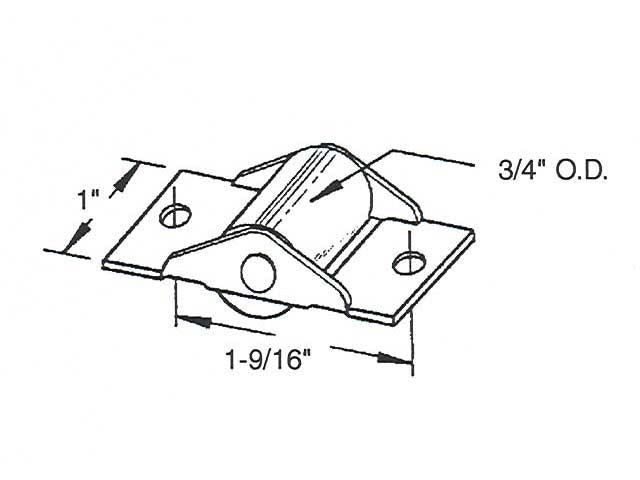 Sliding Door Roller 0.75 Inch Steel Wheel Diameter - Sliding Door Roller 0.75 Inch Steel Wheel Diameter