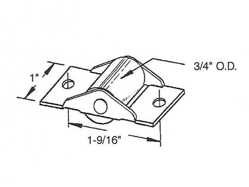 Sliding Door Roller 0.75 Inch Steel Wheel Diameter - Sliding Door Roller 0.75 Inch Steel Wheel Diameter
