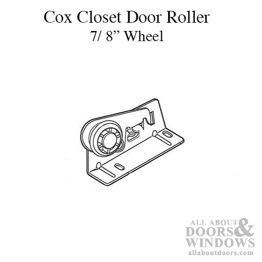 7/8 inch wheel, Pocket / Closet  Roller Assembly