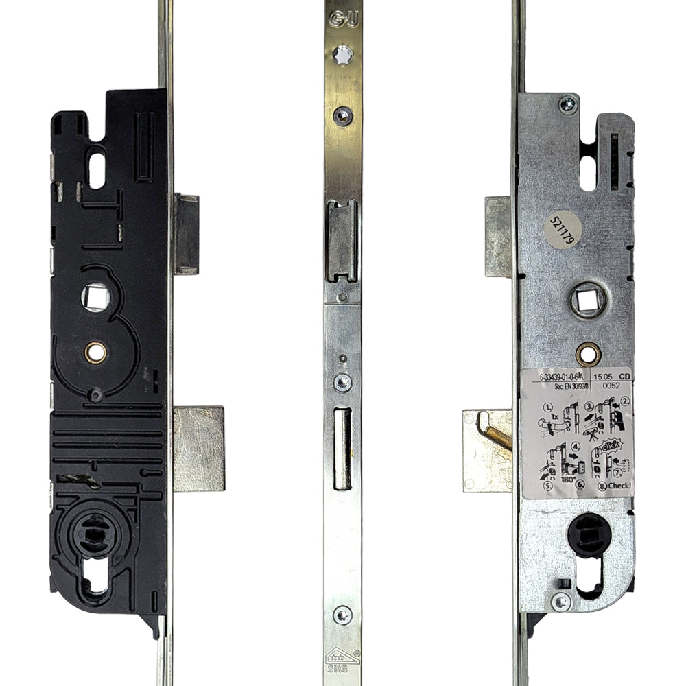 G-U Rhino 30/92 American 3-Point Hook Bolt (5-Point Shootbolt Extensible) - Silver Ferguard - G-U Rhino 30/92 American 3-Point Hook Bolt (5-Point Shootbolt Extensible) - Silver Ferguard