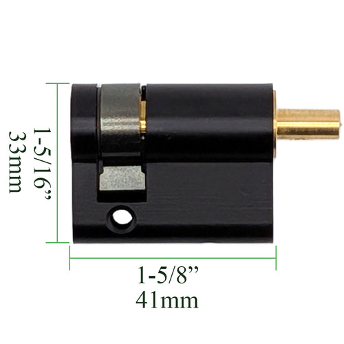 32/10 42mm Inactive Non-Keyed 360° Euro Cylinder, 1-3/4