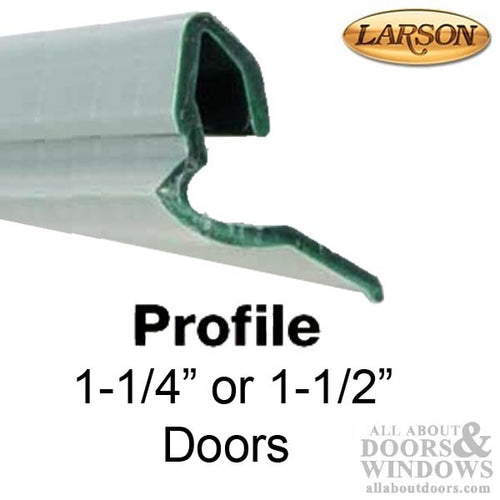 Larson Retainer Strip, 1-1/4 or 1-1/2  Full Glass Doors - Larson Retainer Strip, 1-1/4 or 1-1/2  Full Glass Doors