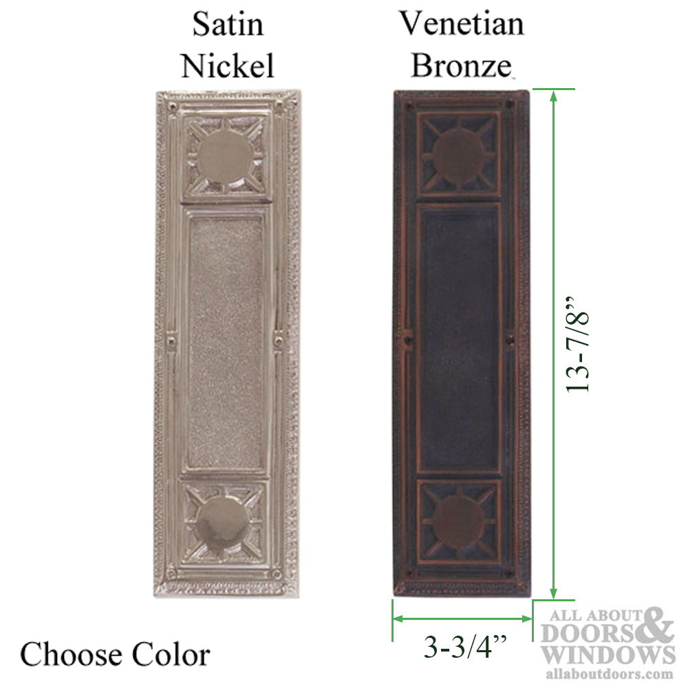 Nantucket Push Plate 3-3/4