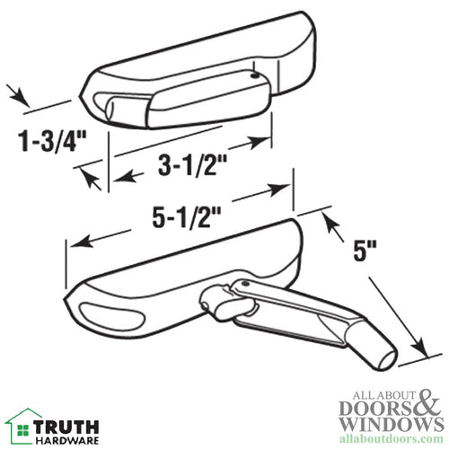 Truth Window Handle With Cover Truth Entrygard Series Window Handle With Cover - Truth Window Handle With Cover Truth Entrygard Series Window Handle With Cover