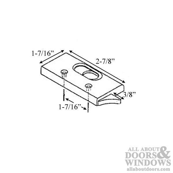 Certainteed Tilt Latch, Plastic, White - Certainteed Tilt Latch, Plastic, White