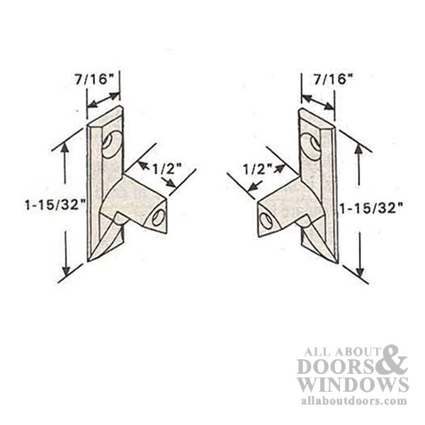 Tilt Window Cam Pivot Pin, Zinc, Left Hand - Mill Finish - Tilt Window Cam Pivot Pin, Zinc, Left Hand - Mill Finish