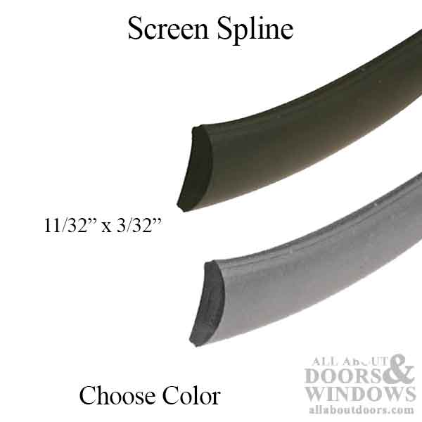 Storm Door Screen Spline, Choose Color - Storm Door Screen Spline, Choose Color