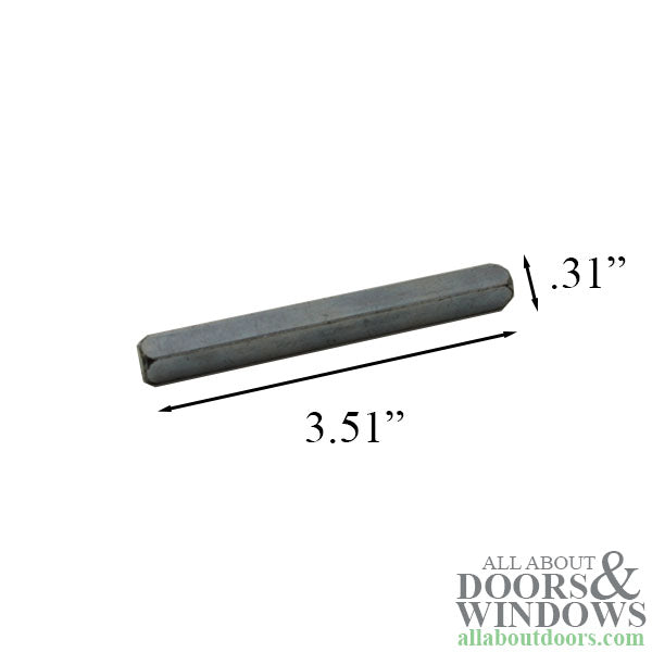 Larson Spindle for Pella 6000 Series Storm Door Handle Set Steel - Larson Spindle for Pella 6000 Series Storm Door Handle Set Steel