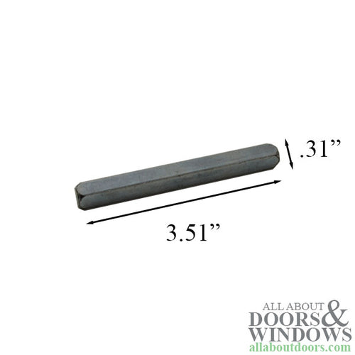 Larson Spindle for Pella 6000 Series Storm Door Handle Set Steel - Larson Spindle for Pella 6000 Series Storm Door Handle Set Steel