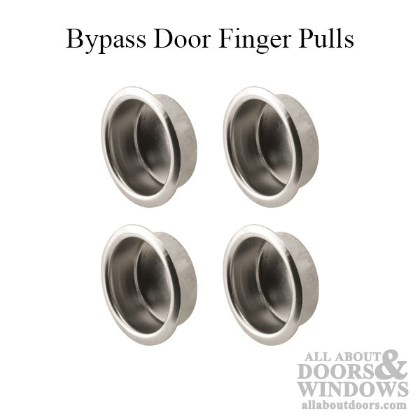 Bypass Door Finger Pull Steel 0.75 Inch Diameter - Bypass Door Finger Pull Steel 0.75 Inch Diameter