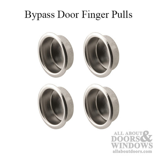 Bypass Door Finger Pull Steel 0.75 Inch Diameter - Bypass Door Finger Pull Steel 0.75 Inch Diameter
