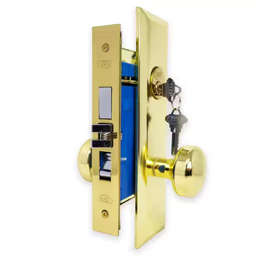 Imperial - Mortise 914 Lock - Bright Brass