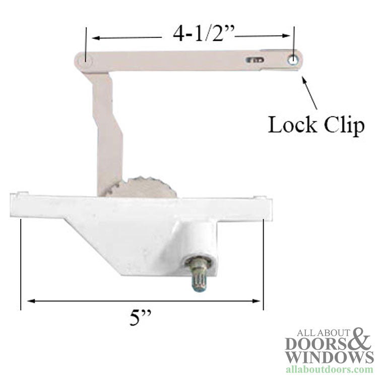 Dyad Operator, Rear Mount, 5 inch screw hole spacing, Right Hand as shown - Choose Color - Dyad Operator, Rear Mount, 5 inch screw hole spacing, Right Hand as shown - Choose Color