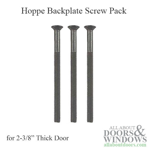 M5 x 70mm Handle Screws, 3 pack - 2-3/8 inch thick door - Antique Nickel / Dark Bronze Metallic - - M5 x 70mm Handle Screws, 3 pack - 2-3/8 inch thick door - Antique Nickel / Dark Bronze Metallic -