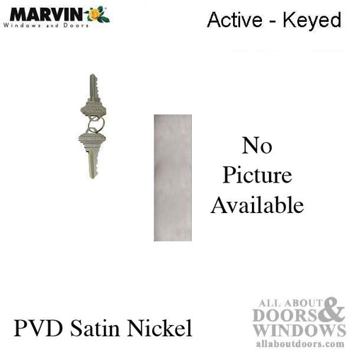 Marvin Contemporary Keyed Handle, Ultimate Sliding French Door - Satin Nickel PVD - Marvin Contemporary Keyed Handle, Ultimate Sliding French Door - Satin Nickel PVD