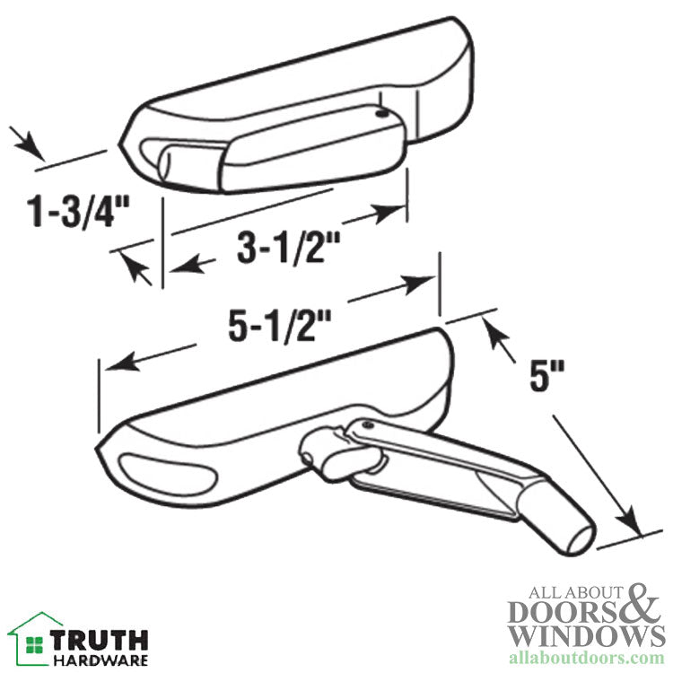Truth Window Handle With Cover Truth Entrygard Series Window Handle With Cover - Truth Window Handle With Cover Truth Entrygard Series Window Handle With Cover