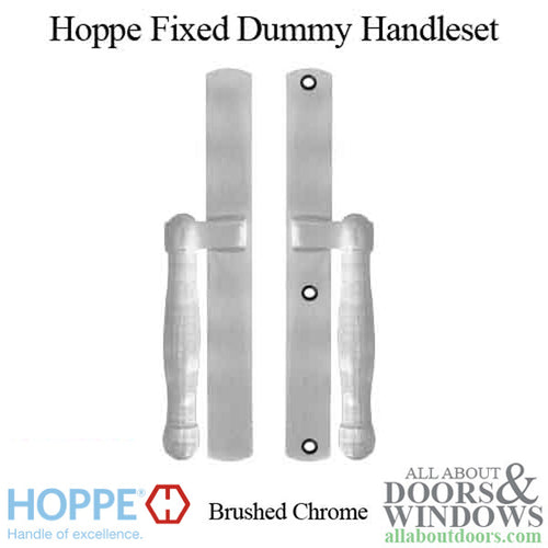 HOPPE HLS 9000 Sliding Door Handle Set Fixed Dummy Satin Nickel - HOPPE HLS 9000 Sliding Door Handle Set Fixed Dummy Satin Nickel