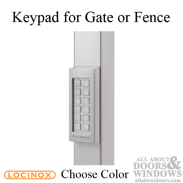 Locinox Weather-Resistant Keypad with Integrated Relay for Gates & Fences - Choose Color - Locinox Weather-Resistant Keypad with Integrated Relay for Gates & Fences - Choose Color