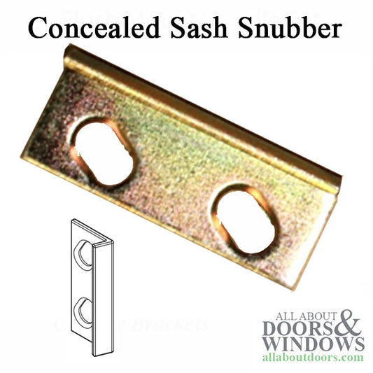 Concealed Sash Snubber for wood sash awning and casement window