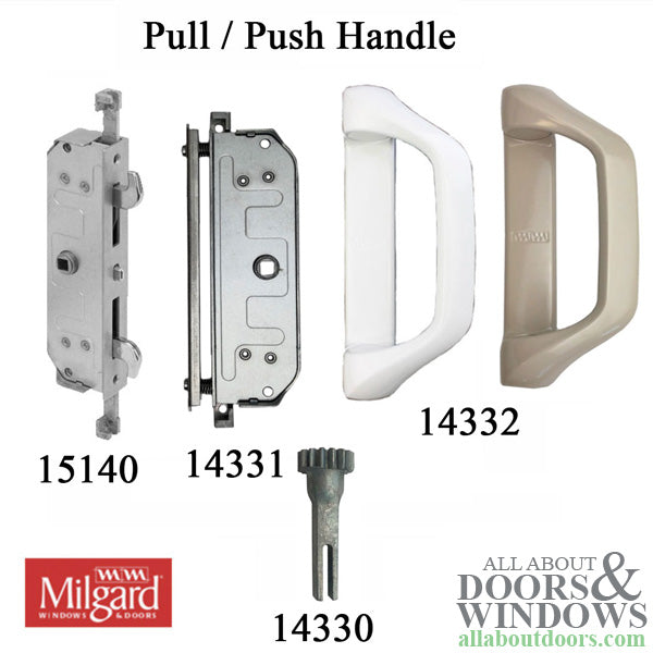 Milgard Interior Pull / Push Handle for sliding patio doors - Choose Color - Milgard Interior Pull / Push Handle for sliding patio doors - Choose Color