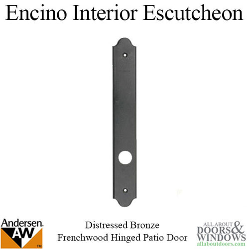 Encino Interior Passive Escutcheon Plate - Distressed Bronze - Encino Interior Passive Escutcheon Plate - Distressed Bronze