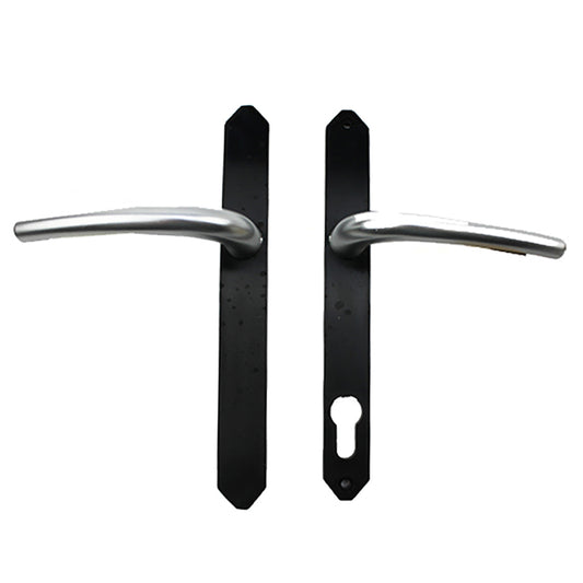 Construction Trim Handle Set with Key No Cylinder Hole Black